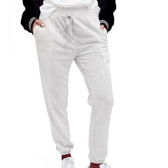 Free People Intimately All Day All Night Jogger Pants Gray Mixed Terry Size S - Picture 4 of 8